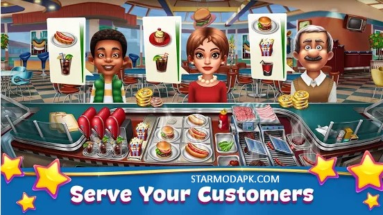 cooking-fever-mod-apk-serve-your-customers