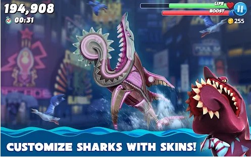 hungry-shark-world-mod-apk-customize-sharks-with-skins