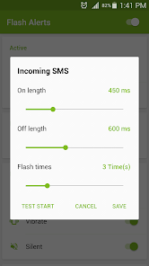Flash Alerts on Call and SMS Apk