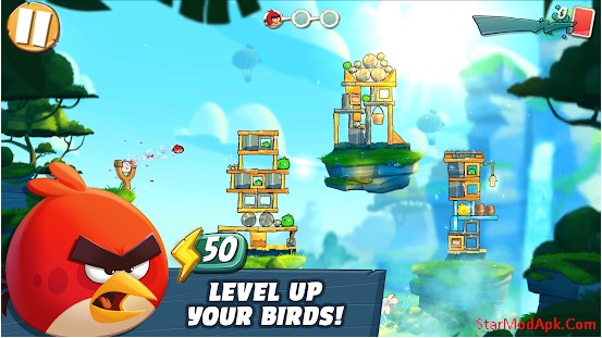 angry birds 2 mod apk - level